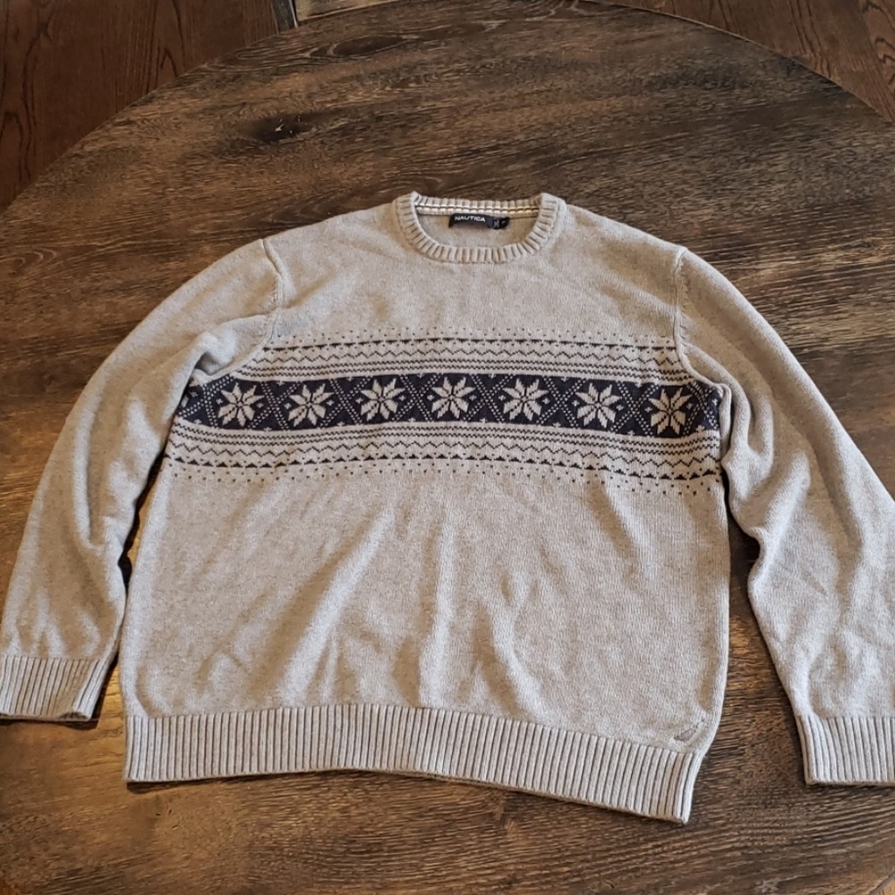 Nautica gray sweater